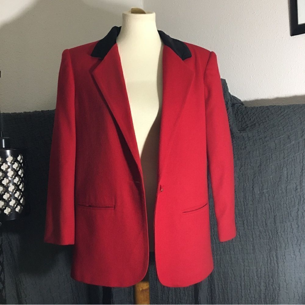 Prophecy VTG Red Blazer Size 10P